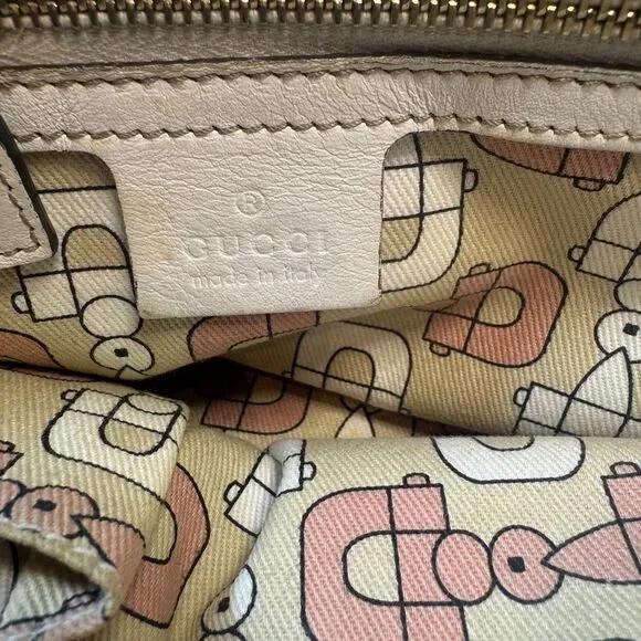 GUCCI GG Beige Canvas Jolicouer Mini Tote Bag With Starfish Charm - Picture 12 of 13